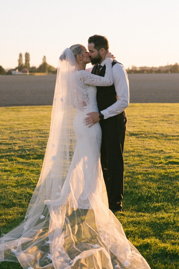 This tender portrait from a Saltbox Barn wedding day shows real connection between two newlyweds. Let's create moments like this.